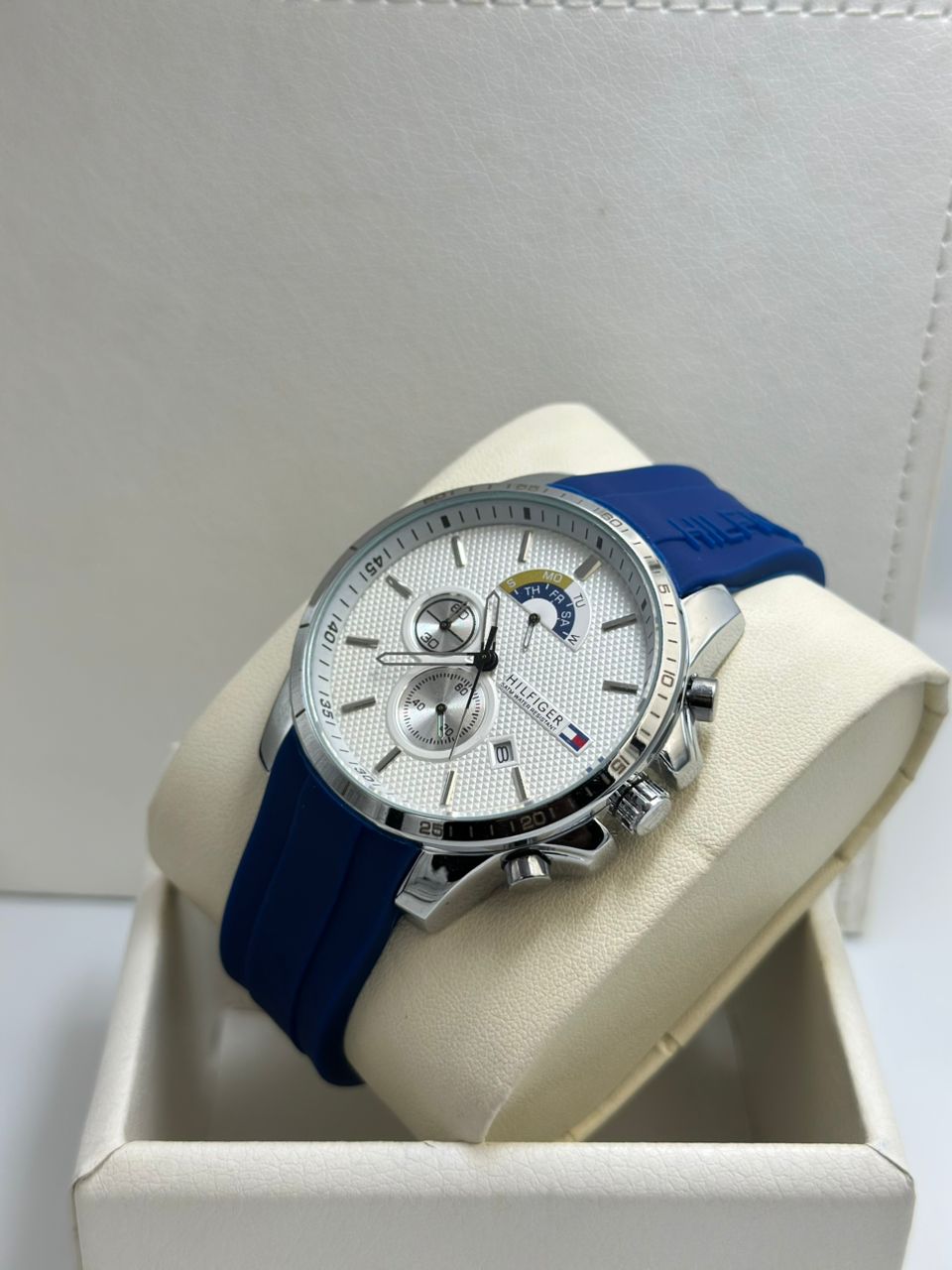 Hilfiger manche bleu
